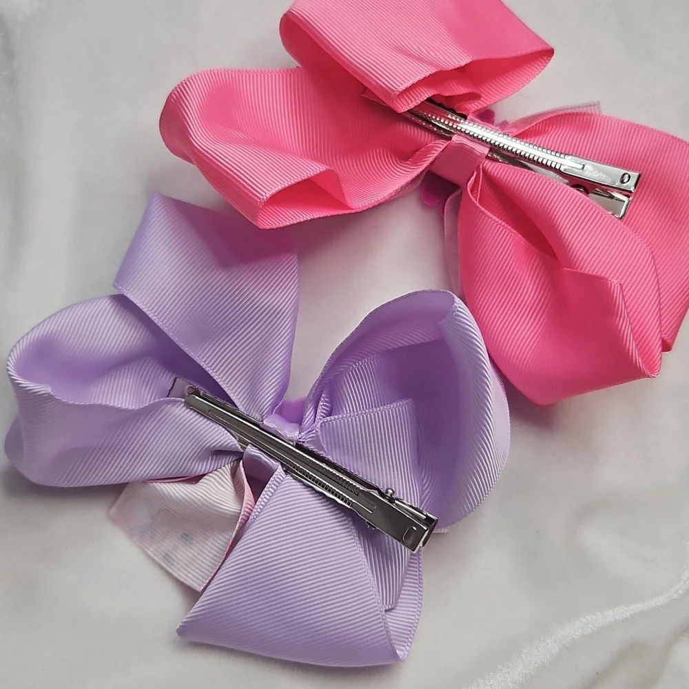 Girl's Set of 2 Labubu Monsters Hairbows Hair Accessories Clip On Cute Trendy